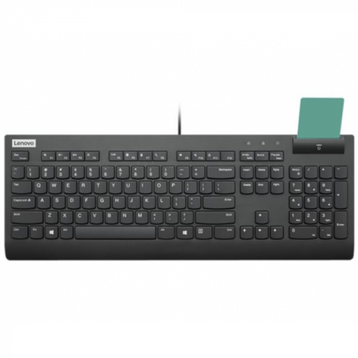 Tastatura Lenovo Smartcard II, USB, Black