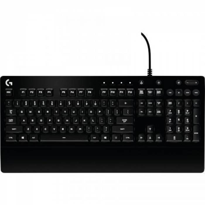 Tastatura Logitech G213 Prodigy, RGB LED, USB, Layout UK, Black