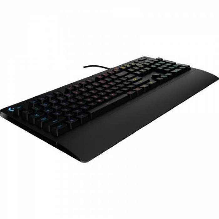 Tastatura Logitech G213 Prodigy, RGB LED, USB, Layout UK, Black