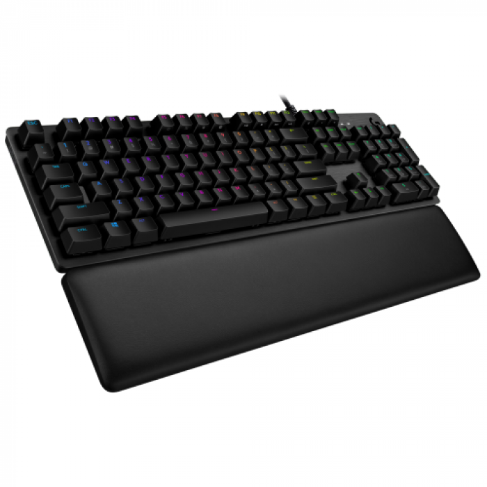 Tastatura Logitech G513 Carbon GX Brown Tactile Switch, RGB LED, USB, Layout UK, Black