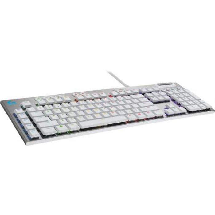 Tastatura Logitech G815 GL Tactile Switch, RGB LED, USB, Layout UK, White