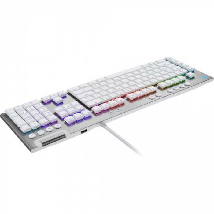 Tastatura Logitech G815 GL Tactile Switch, RGB LED, USB, Layout UK, White