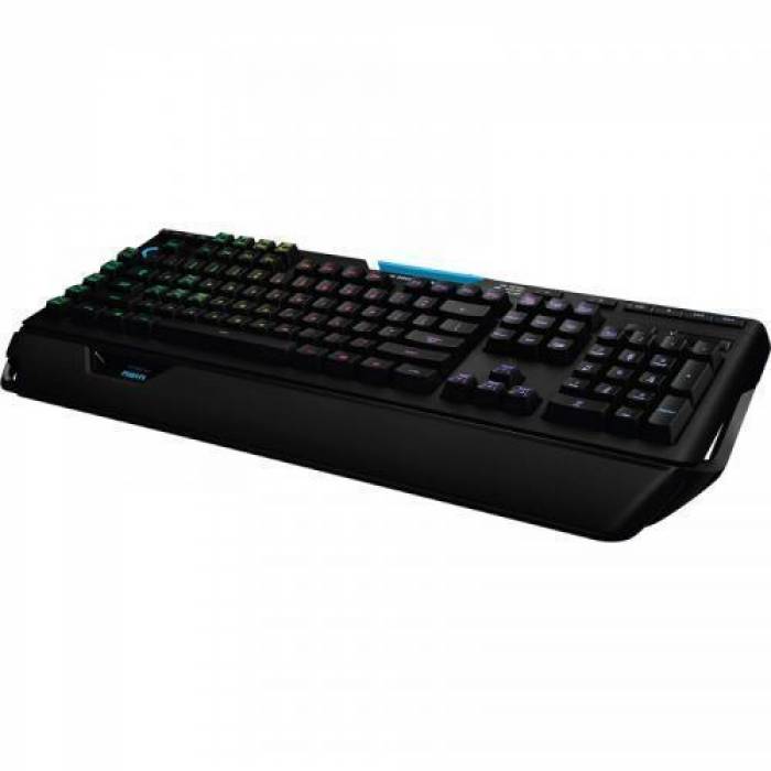 Tastatura Logitech G910 Orion Spectrum, RGB LED, USB, Layout UK, Black