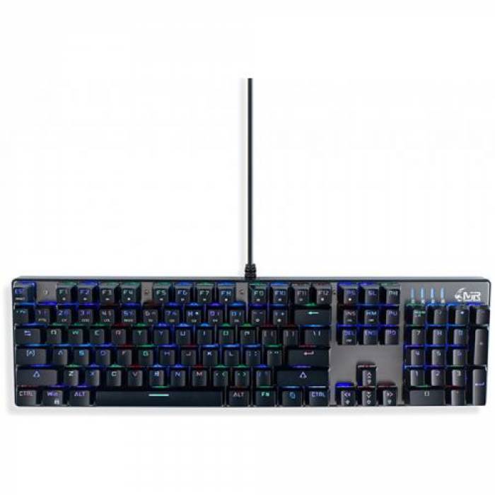 Tastatura MediaRange MRGS101-UK, RGB LED, USB, White