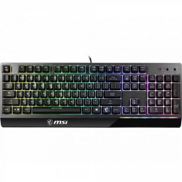 Tastatura MSI Vigor GK30, RGB LED, USB, Black