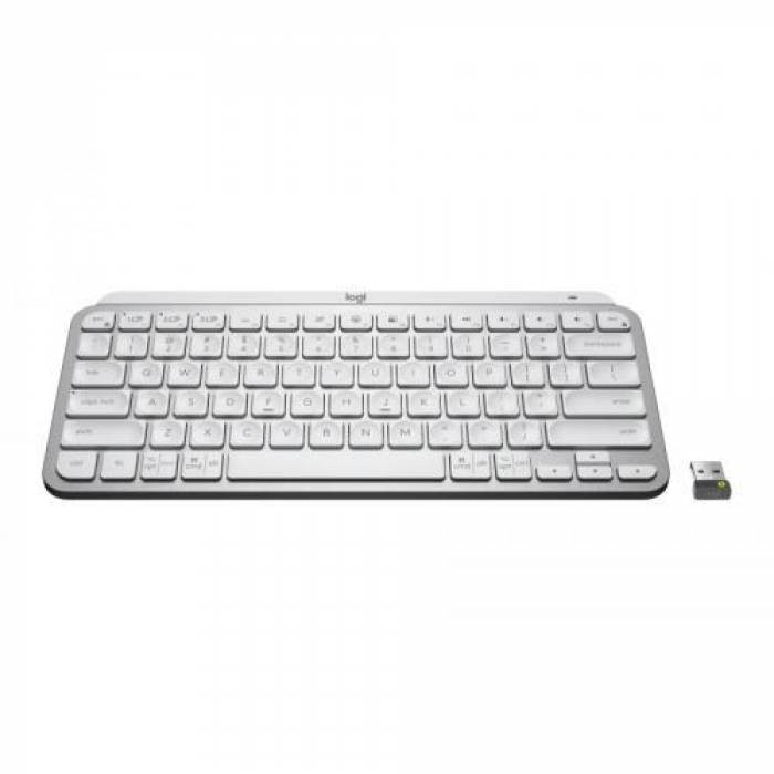 Tastatura MX Keys Mini for Business, White LED, Bluetooth, Layout US, Pale Grey