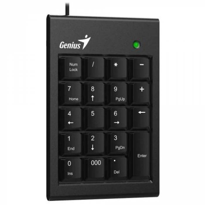 Tastatura numerica Genius Numpad 100, USB, Black