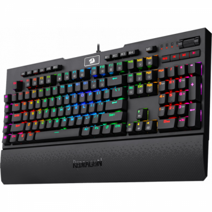 Tastatura Redragon Brahma PRO, RGB LED, USB, Black