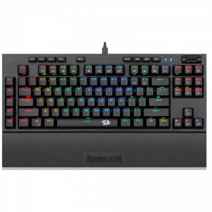 Tastatura Redragon Broadsword, RGB LED, USB, Black