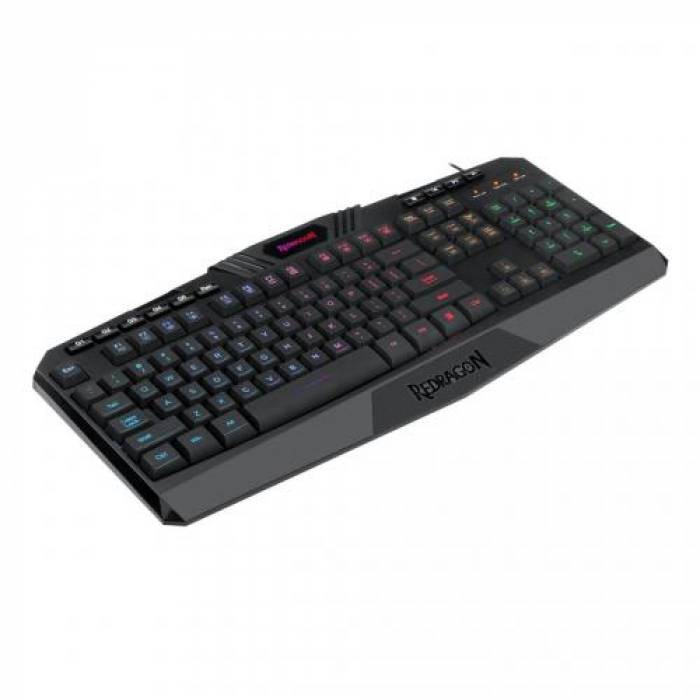 Tastatura Redragon Harpe Pro, RGB LED, USB, Black