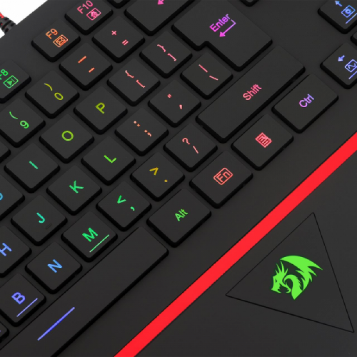 Tastatura Redragon Karura 2, RGB LED, USB, Black