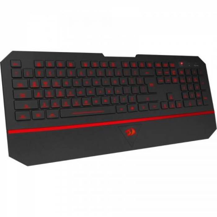 Tastatura Redragon Karura K502, RGB LED, USB, Black-Red