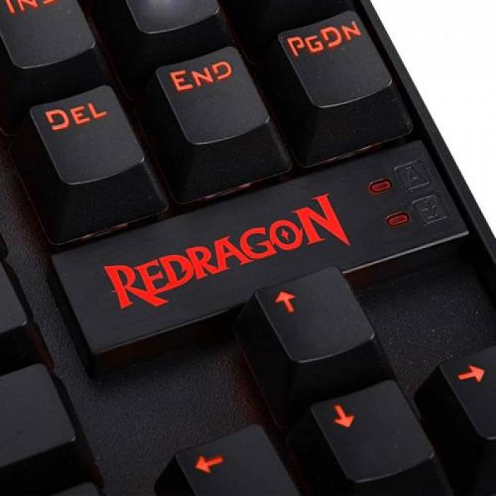 Tastatura Redragon Kumara, RGB LED, USB, Black