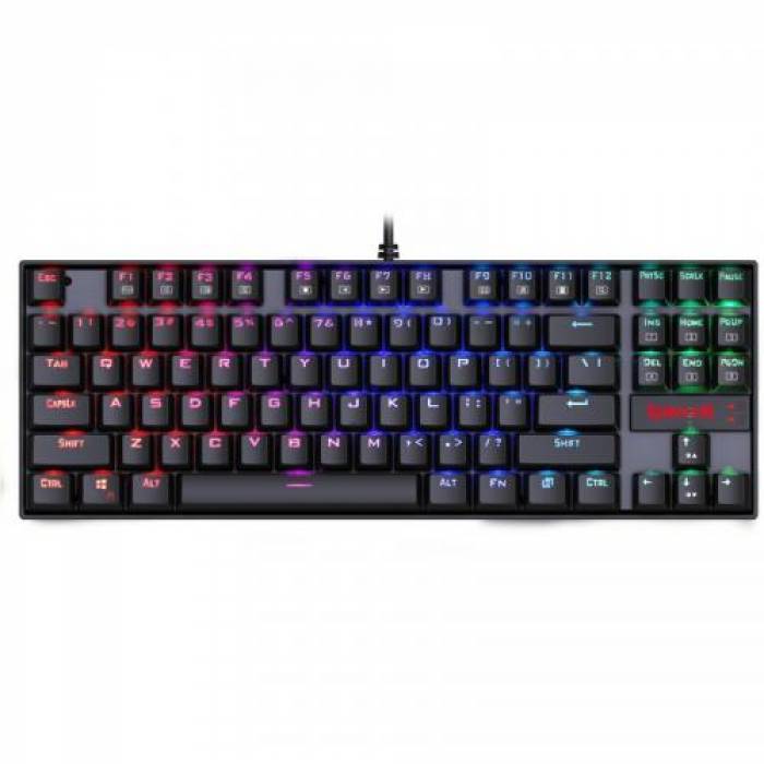 Tastatura Redragon Kumara, RGB LED, USB, Black