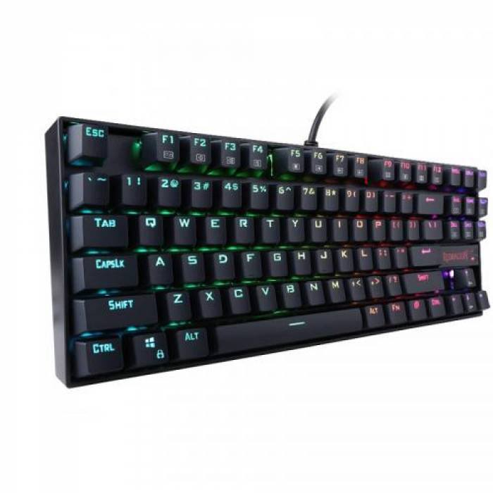 Tastatura Redragon Kumara, RGB LED, USB, Black