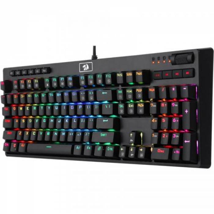 Tastatura Redragon Manyu RGB LED, USB, Black