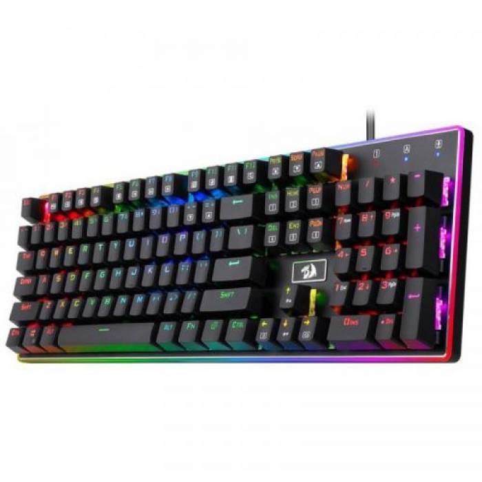 Tastatura Redragon Ratri, RGB LED, USB, Black