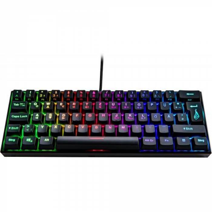 Tastatura SureFire by Verbatim KingPin M1, RGB LED, USB, Black