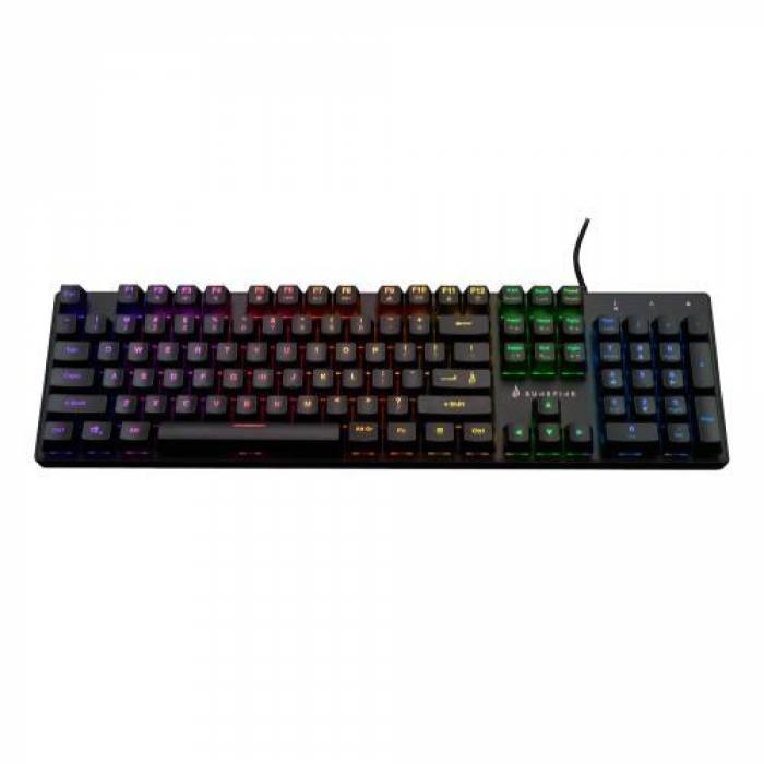 Tastatura SureFire by Verbatim KingPin M2, RGB LED, USB, Black