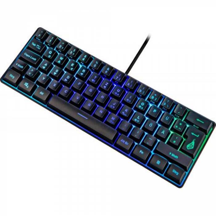 Tastatura SureFire by Verbatim KingPin X1, RGB LED, USB, Black