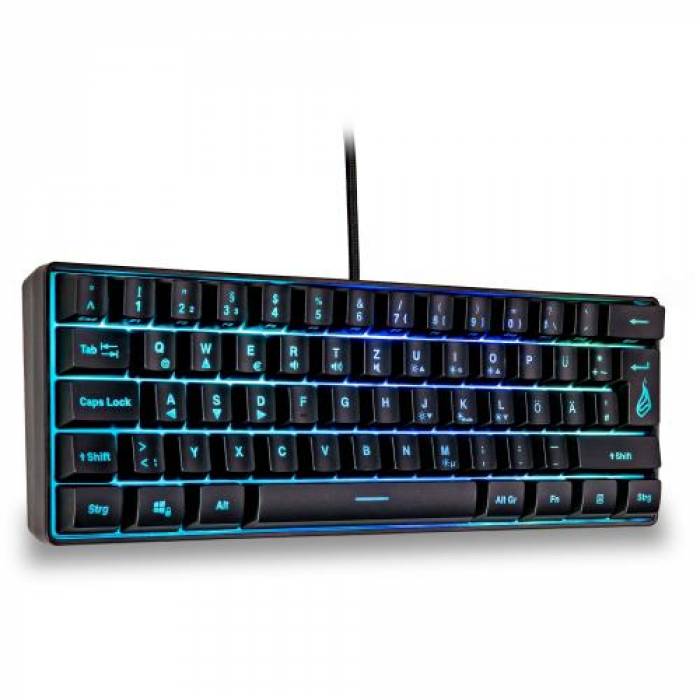 Tastatura SureFire by Verbatim KingPin X1, RGB LED, USB, Black