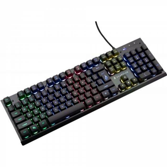 Tastatura SureFire by Verbatim KingPin X2, RGB LED, USB, Black