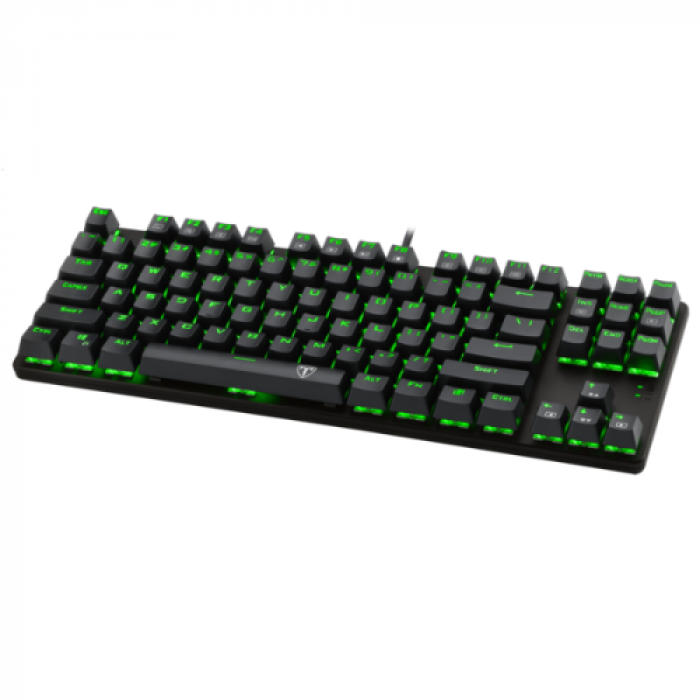 Tastatura T-Dagger Bora, Green/Blue LED, USB, Black