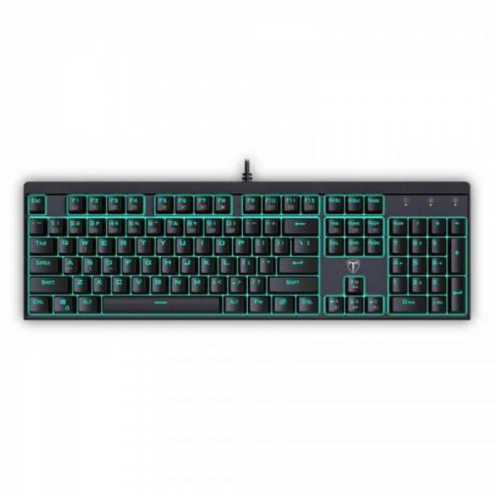 Tastatura T-Dagger Escort, Blue LED, USB, Black