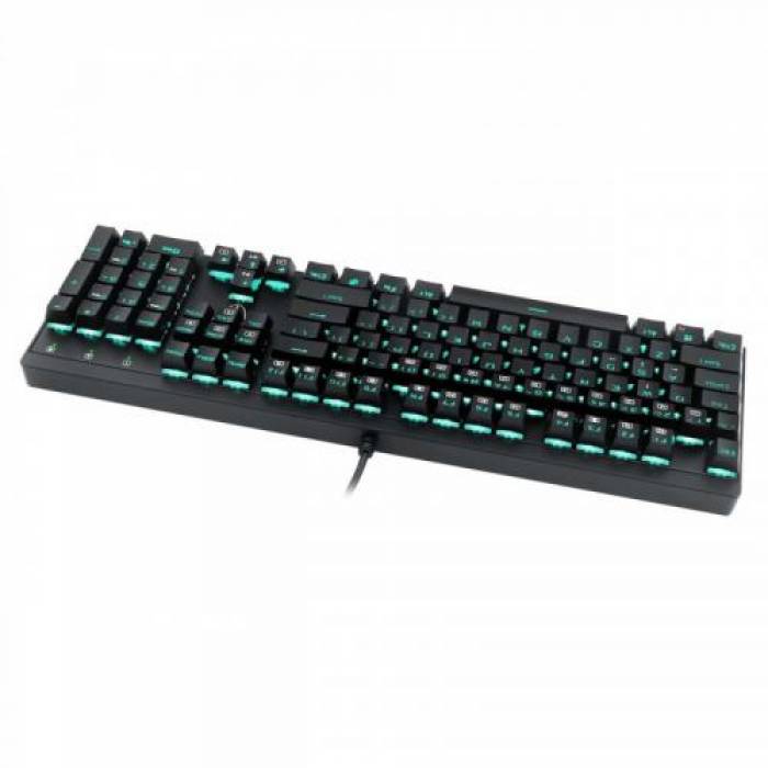 Tastatura T-Dagger Escort, Blue LED, USB, Black