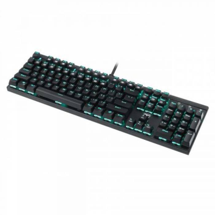 Tastatura T-Dagger Escort, Blue LED, USB, Black