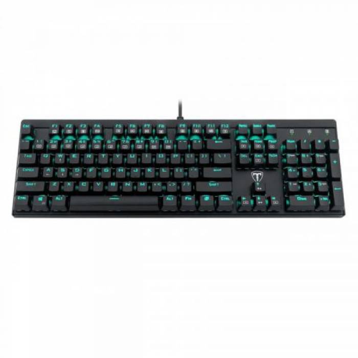 Tastatura T-Dagger Escort, Blue LED, USB, Black