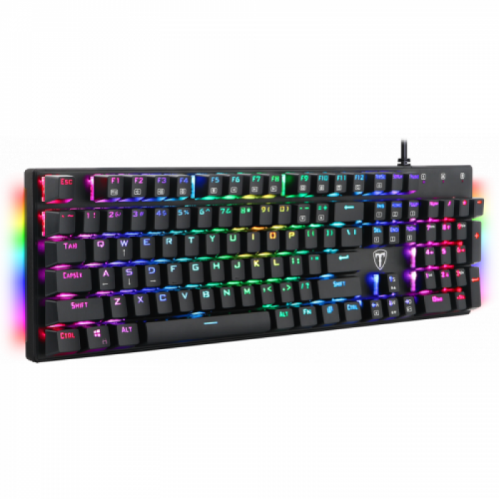 Tastatura T-Dagger Frigate, RGB LED, USB, Black