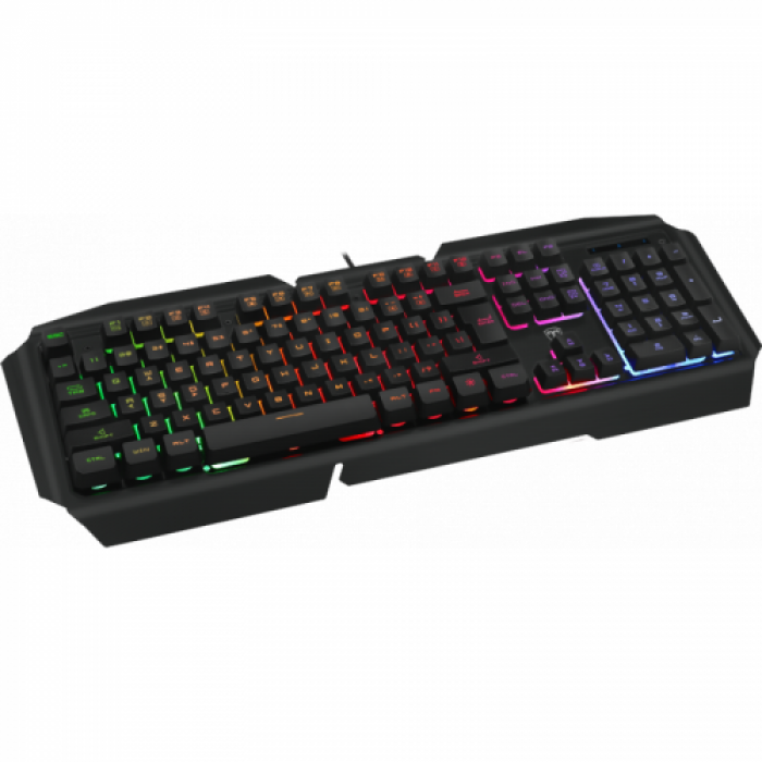 Tastatura T-Dagger Landing-Ship, RGB LED, USB, Black