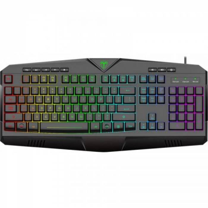 Tastatura T-Dagger Submarine, RGB LED, USB, Black