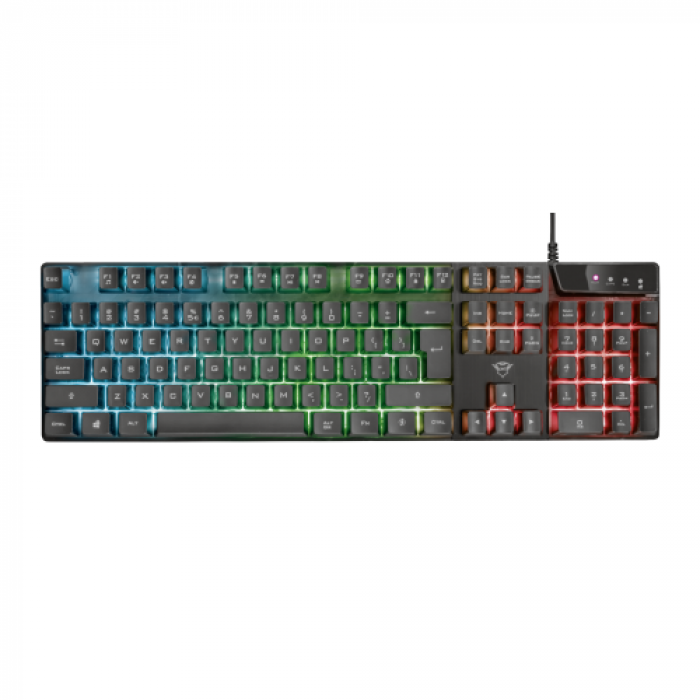 Tastatura Trust GXT 835, RGB LED, USB, Black