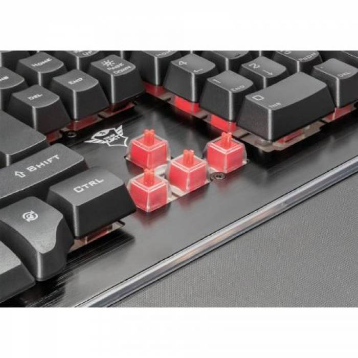 Tastatura Trust GXT 860 THURA, RGB LED, USB, Black