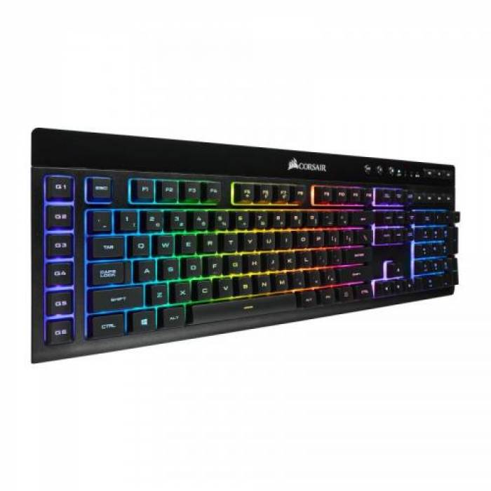 Tastatura Wireless Corsair K57, RGB LED, USB, Black