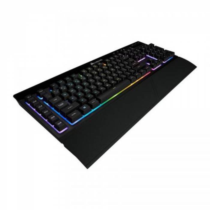 Tastatura Wireless Corsair K57, RGB LED, USB, Black