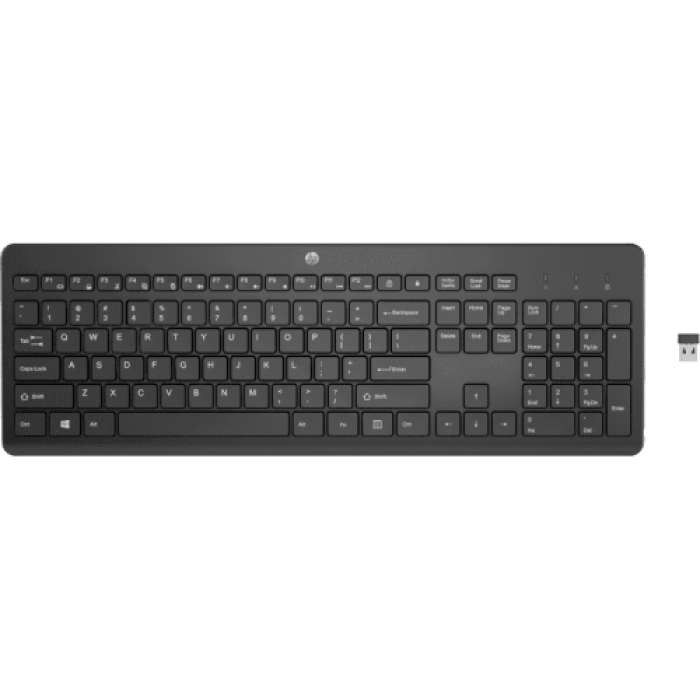 Tastatura Wireless HP 230, USB, Black