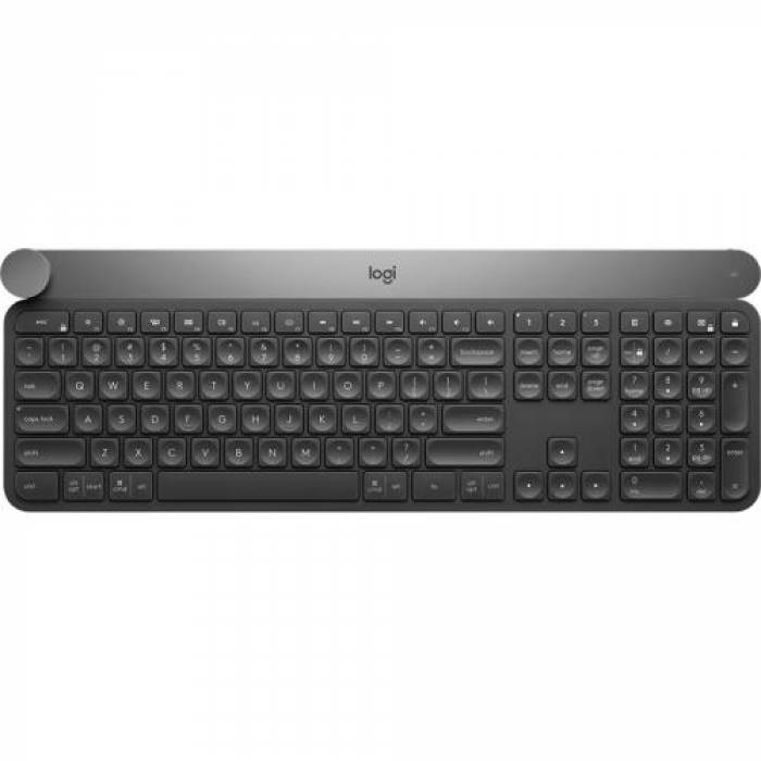 Tastatura Wireless Logitech Craft Advanced, USB, Layout US, Black-Grey