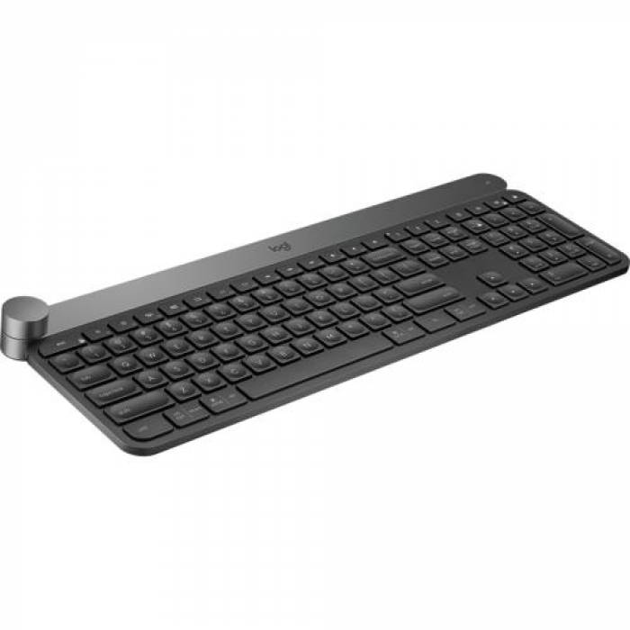 Tastatura Wireless Logitech Craft Advanced, USB, Layout US, Black-Grey