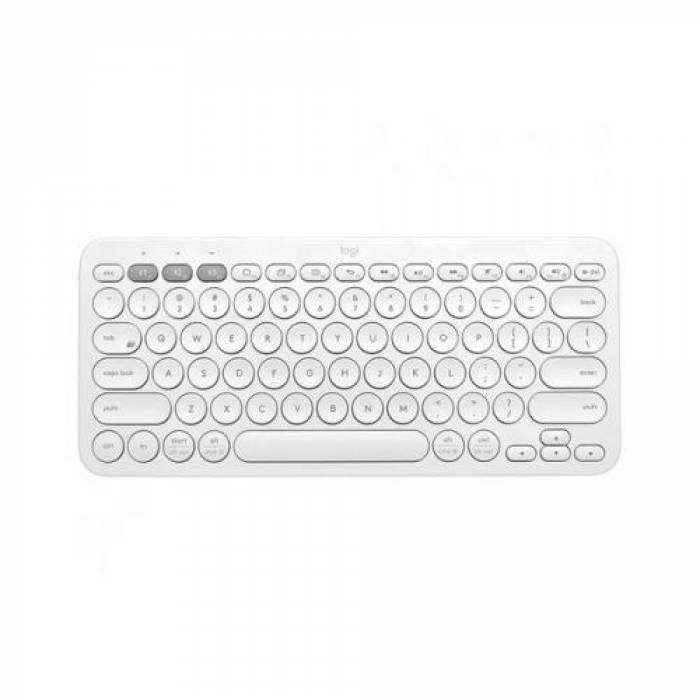 Tastatura Wireless Logitech K380, Bluetooth, Layout US, White