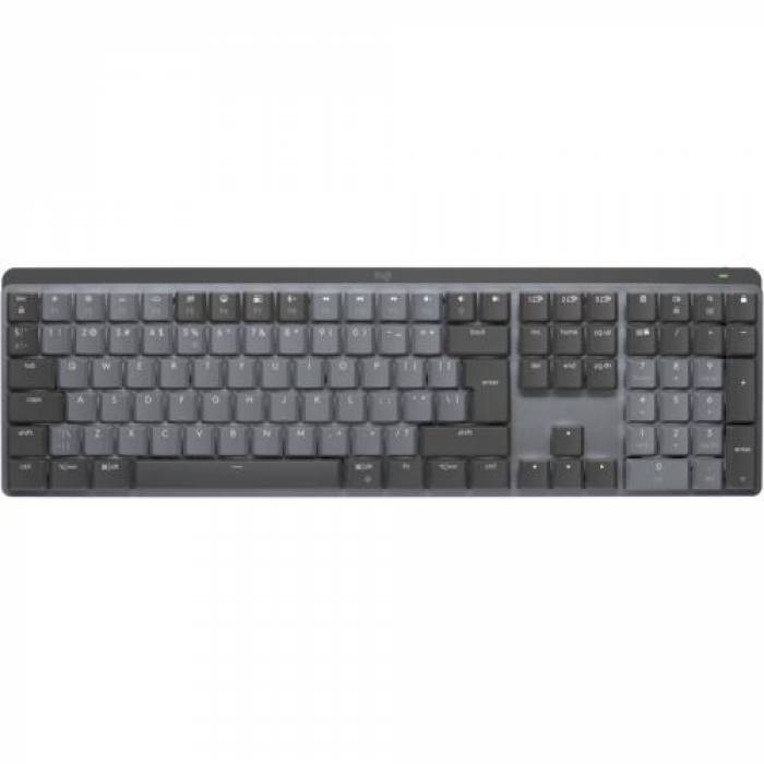 Tastatura Wireless Logitech MX MECHANICAL, Bluetooth/USB, UK Layout, Graphite