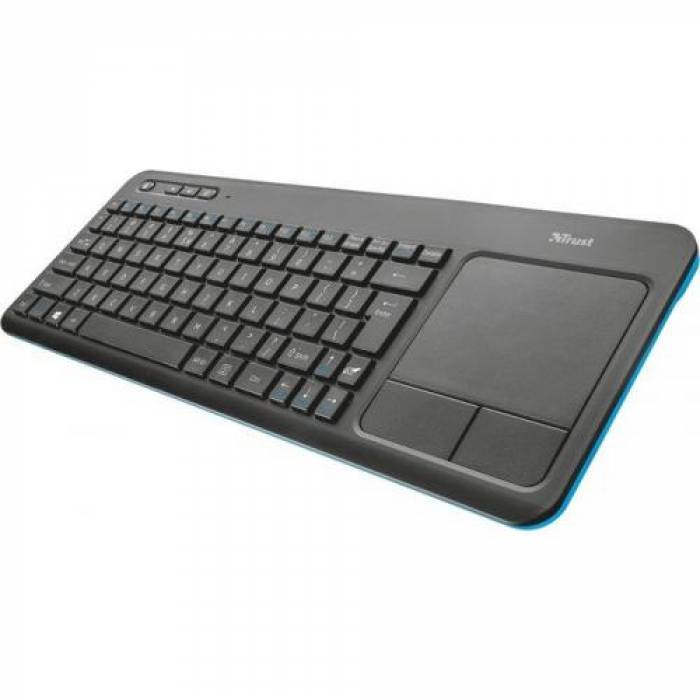 Tastatura Wireless Trust Veza, USB, Black