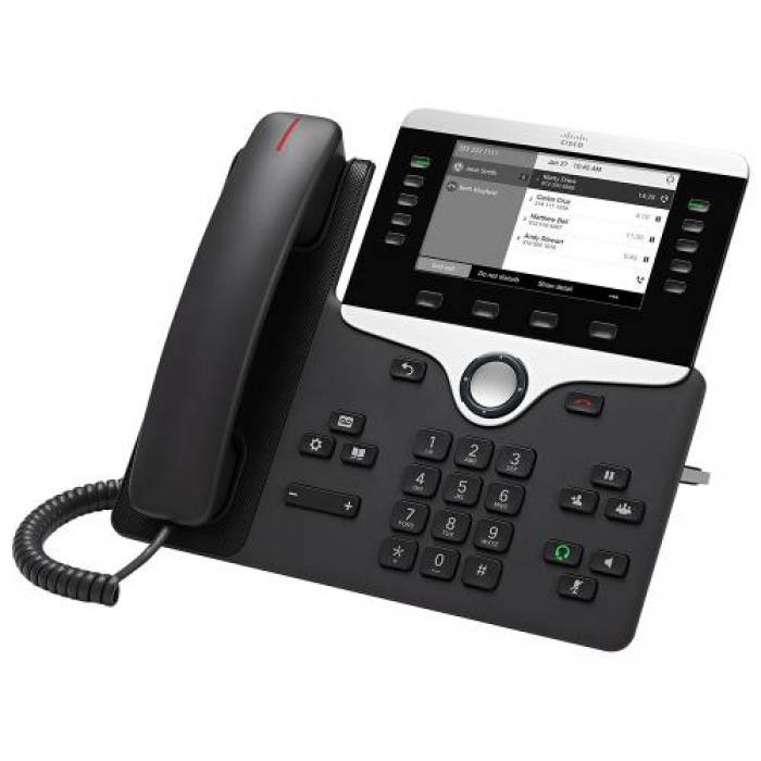 Telefon IP Cisco 8811 with MPP, 5 Lini, PoE, Charcoal