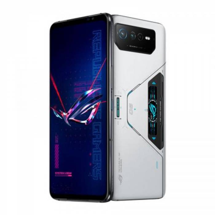 Telefon Mobil ASUS ROG Phone 6 Pro AI2201-2D014EU, Dual SIM, 512GB, 18GB RAM, 5G, White