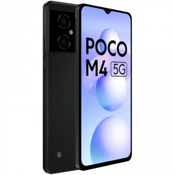 Telefon Mobil Xiaomi Poco M4 5G, Dual SIM, 128GB, 6GB RAM, 5G, Android 12, Power Black