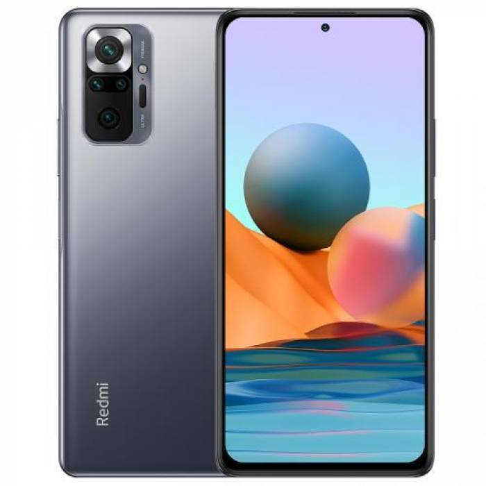 Telefon Mobil Xiaomi Redmi Note 10 Pro (2021) Dual SIM, 64GB, 6GB RAM, 4G, Onyx Gray