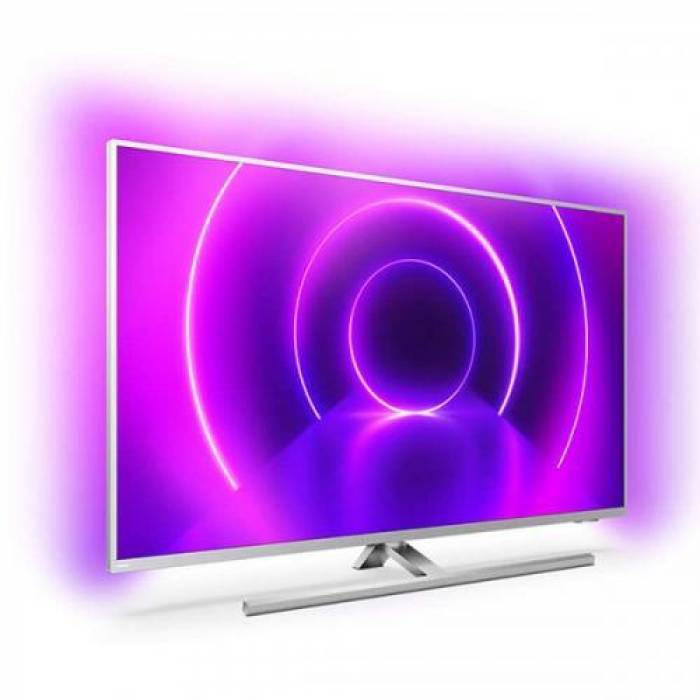 Televizor LED Philips Smart Android 43PUS8545/12 Seria PUS8545/12, 43inch, UHD, Silver