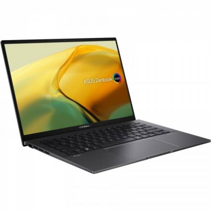 Ultrabook ASUS ZenBook 14 OLED UM3402YA-KM176W, AMD Ryzen 5 5625U, 14inch, RAM 8GB, SSD 512GB, AMD Radeon Graphics, Windows 11, Jade Black